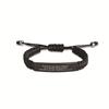 Pulsera de Acero Inoxidable Tejida a Mano con Placa Curva Grabada de Acero de Titanio para la Temporada de Graduación 2026 Transfronteriza Europea y Americana Venta al por Mayor