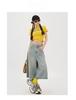 Pantalones Capri de Diseño Petite Estilo Americano High Street Wear Retro Pierna Ancha para Mujer Verano 2025 Nuevo Estilo