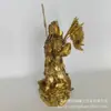 Venta al por mayor de artesanías de latón transfronterizas del fabricante de Guan Gong, artesanías de cobre puro del Dios de la Riqueza Guan Er, y figuras de Guan Gong con Nueve Dragones