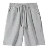 Pantalones Cortos Deportivos Huamian Verano Nuevos Casual Versátil Estilo Coreano Transpirables Adelgazantes Pantalones Casuales Color Sólido Pantalones Cortos de Cinco Puntos para Hombre