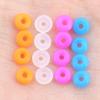 Junta tórica de silicona suave multicolor 4x 1 mm para anillo de barra perforada 14G/16G/18G