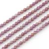 Gato de la suerte 2-4 mm cuentas pequeñas facetadas cuentas de turmalina cristal ágata tallado cuentas sueltas pequeñas accesorios para joyería DIY