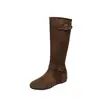 Botas altas de ante Melard para mujer, nueva colección otoño/invierno 2026, botas vaqueras de caña alta, adecuadas para mujeres menudas, con plantillas interiores que aumentan la altura
