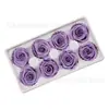 Yongsheng flor al por mayor 8 cabezas de flor de rosa grado B 4-5 cm flores reales flores material floral DIY especificaciones completas