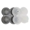 Bandeja de Hielo para Whisky Popular de Amazon Creativa Viene con Embudo 4 Bolas de Hielo Bandeja de Hielo Caja de Hielo Molde de Cubitos de Hielo de Silicona