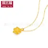 Colgante de Oro Puro 999 para Mujer, Colgante de Durian, Collar para Clavícula, Regalo Personalizado para Atraer Clientes, Artículo Popular en Línea