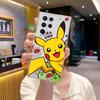 Funda Transparente Estilo Anime Japonés Poke Ball Pikachu para Teléfono Samsung Galaxy S24/S25/S26 Ultra