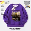 Moletom Delta Action com Gola Redonda para Meninos com Padrão Rosa Dourado, Tema de Rato e Ratazana, Conjunto de Calças de Moletom Outono/Inverno