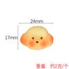Nova simulação YQT filhote de cachorro biscoito pão creme acessórios de borracha diy criativo comida jogar miniatura resina jóias acessórios
