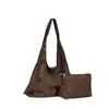Bolso de Hombro Estilo Coreano Otoño e Invierno Nuevo Gamuza Mate Calado Pétalo Versátil para el Trabajo con un Ambiente Relajado Bolso Tote de Hombro