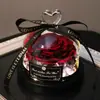 Amazon Día de San Valentín Flor Preservada en Cúpula de Cristal Rosa Real Producto Terminado Regalo Creativo para Cumpleaños de Niñas y Festival Qixi