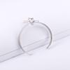 Nueva moda moda simple Pulsera abierta oro clásico y plata cobre nicho adorno diseño accesorios pulsera