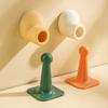 Batente de porta sem furo pé grande batente de porta anti-colisão vaso sanitário ventosa de porta de silicone topo de porta doméstico almofada anti-colisão silenciosa