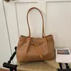 Bolsa tote com padrão trançado, grande capacidade, bolsa de mão casual, versátil para o dia a dia, design moderno e simples, bolsa de ombro novo estilo