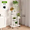 Suporte de Flores Móvel Interno Suporte de Armazenamento Suporte de Flores para Varanda Sala de Estar de Chão Ferro Multi-Camada Vaso de Flores Planta Verde Planta em Vaso