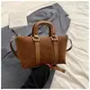Bolso Cubo Retro Escarchado Portátil para Mujer 2024 Otoño e Invierno Nuevo Moderno Bolso de Hombro Versátil Bolso de Mujer de Gama Alta de Nicho