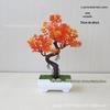 Plantas Simuladas, Plantas de Vaso Simuladas, Bonsai Pequeno, Flores Falsas de Plástico, Sala de Estar de Mesa, Ornamentos de Flores Simuladas Atacado
