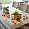 Bandeja Decorativa de Bambú para Pascua Reno Papá Noel Bandeja para Servir Fiesta Charcutería Tabla de Quesos Frutas Secas Bandeja para Postres