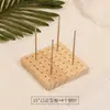 Tablero Localizador de Piezas de Tejido de Hilo con Patrón de Flores, Herramienta de Tejido Hecha a Mano, Tablero de Posicionamiento Hexagonal para Cuadrados de la Abuela, Herramienta de Moldeado para Crochet