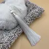Borla de Recuerdos de Xiangfei 15CM Clavo Colgante Cerrado Bolsita Colgante para Coche Accesorios de Disfraz Antiguo Hanfu Cheongsam Accesorios para Ropa con Cuentas