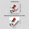 BRUP Ropa de Navidad gorro de punto rojo pajarito pegatina electrostática para ventana pegatina de cristal pegatina decorativa para escaparate navideño HS-JD5868C