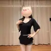 Camiseta Estilo Coreano Garota Picante Decote V Cintura Marcada Manga Três Quartos para Mulheres, Verão Fina Caimento Solto, Emagrecedora, Top Relaxado de Meia Manga