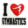 Nuevos Accesorios de Joyería Rosados de Dibujos Animados Parche Suave de PVC Funda para Teléfono Móvil Ropa Gimnasia Serie Deportiva Accesorios DIY