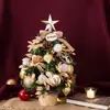 Árbol de Navidad transfronterizo nuevo con luces pequeños adornos árbol de escritorio decoración kit diy mostrador ventana diseño árbol