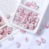 Color esmalte de color rayas de halo cuentas sueltas irregulares DIY pulsera de cuentas hecha a mano collar cadena de teléfono móvil accesorios material