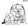Nova Mochila Escolar, Bolsa de Ombro e Estojo Escolares de Três Peças Cross-Border Game Roblox Forsaken Gubby 2025
