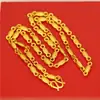 Colar Dourado Feminino, Colar Banhado a Ouro Masculino, Colar Pequeno Dourado Imitação Masculino 4mm, Atacado de Joias Pequenas de Barracas de Rua