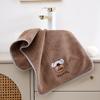 Toalla gruesa de terciopelo de caramelo para el rostro, toalla de coral de terciopelo para el hogar, toalla absorbente sin pelusa para envolver el rostro, venta al por mayor