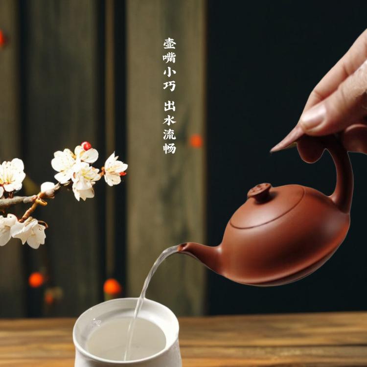 柴烧泼墨茶壶