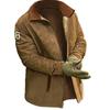 Otoño e Invierno Explosiones Transfronterizo Chaqueta de Solapa Gruesa con Forro Polar para Hombre Abrigo Casual Moderno para Exterior Ropa de Algodón