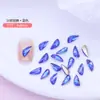 Alas de Fondo Puntiagudo, Diamantes Brillantes para Manicura, Diamantes de Forma Especial, Joyería de Diamantes de Cristal de Vidrio de Colores, Accesorios para Uñas, Venta al por Mayor Transfronteriza