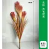 Simulação de cor flores de capim dos pampas enfeites de alta qualidade decoração de mesa escritório único 3 cabeças paisagismo sala de estar buquê com cabo