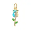 Acessórios para Pulseiras e Colares DIY Transfronteiriços, Pingentes de Coração, Charms de Cordão, Pingentes Florais Artesanais, Materiais para Pendurar em Bolsas