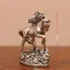Pequenos Enfeites de Latão, Miniaturas de Mesa, Cavalo Atrator de Dinheiro, Pets de Chá para Cerimônia do Chá, Itens Decorativos, Presentes para Paisagismo, Artesanato