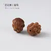 Accesorios de sándalo Barbie pulpo caramelo conejo oso cabeza de calabaza lindo tallado en madera estilo DIY accesorios juego cultural productos semiacabados