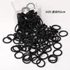 Diademas elásticas negras para niños, no dañan el cabello de las niñas, ligas elásticas para el pulgar, gomitas pequeñas, accesorios para el cabello