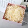 Atacado de fábrica cor palha de ráfia papel picado caixa de presente de casamento caixa de doces enchimento palha de ráfia papel amassado ponto