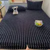 Lençol de Cama de Leite Espesso de Inverno Ajustado Peça Única Quente Cobertura de Lençol de Cama de Coral Fleece Cobertura de Colchão com Veludo Adicional Cobertura Protetora Conjunto de Três Peças