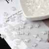 Cristal Aurora Translúcido Estrela de Cinco Pontas Contas de Vidro Brincos de Estrela Contas Soltas Pulseira de Miçangas DIY Acessórios de Joias Pingente
