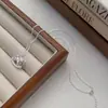 Collar Colgante Mecedora Trituradora de Hielo Carrusel Plata de Ley S925 Exquisito Toque de Alta Gama Cadena Estrecha para Clavícula Linda