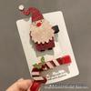Pinza para el pelo de asta de Navidad tridimensional sombrero de Navidad accesorios para el cabello clip para flequillo navideño clip de pico de pato clip superior decoraciones de pinza para el pelo