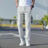 Calça Masculina de Alta Qualidade 2026 Verão Solta de Barra Reta Calça Casual Masculina Calça Masculina Plus Size para Meia-idade Algodão Puro Confortável
