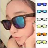 AliExpress Gafas de Sol con Película de Color Uña de Arroz Vintage Tendencia de Moda Gafas de Sol Reflectantes Gafas de Sol de Montura Negra Versátiles