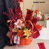 Balde de Flores de Ano Novo Ruyi de Caqui Enfeites de Caqui Balde Abraço Balde Tamanho Grande Pequeno Caixa de Presente de Flores de Ano Novo Decoração de Festival