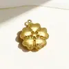 Novo Pingente Vazado de Concha, Estrela do Mar, Peixe, Coração, Banho de Ouro Real em Aço Inoxidável, Acessórios para Joias DIY