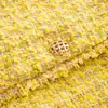 Ropa de Mujer 2026 Otoño Nuevo Estilo Europeo y Americano Versátil Amarillo Borla Pequeño Estilo Chanel Abrigo Delgado Verde